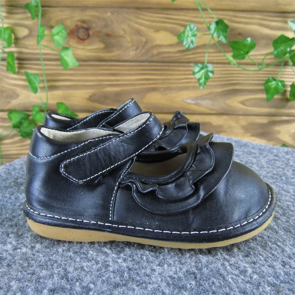 Laniecakes Girls Mary Jane  Sz T 8‎ Medium Black Synthetic Hook & Loop